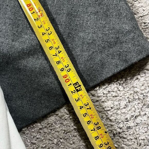 Theory Women’s Wool 3/4 Sleeve Grey Midi Dress - Picture 7 of 7